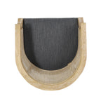 Accent Chair Rubber Wood Charcoal