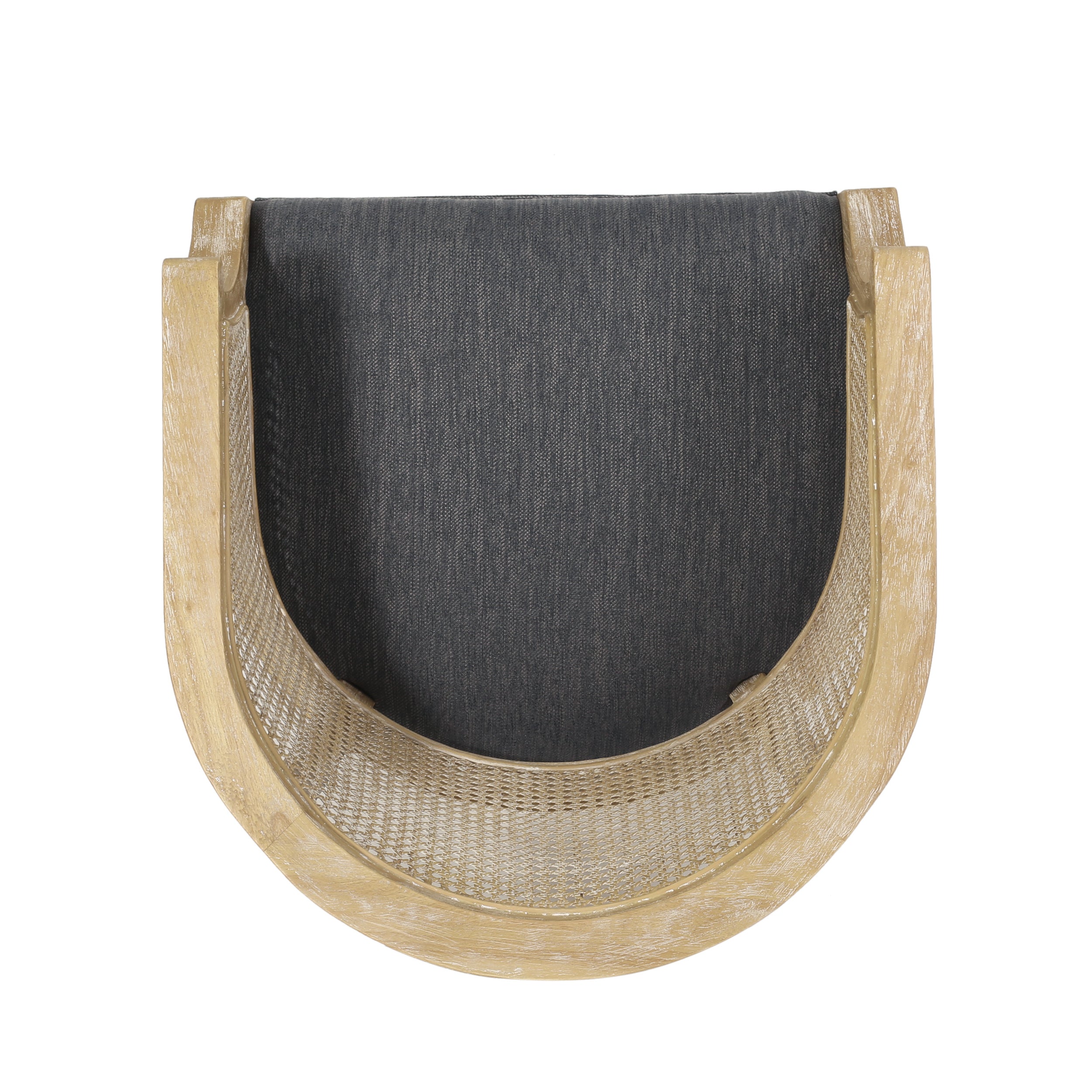 Accent Chair Rubber Wood Charcoal