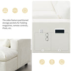 [VIDEO]86.5'' Chenille Modular Sectional Sofa with Storage Pockets, 5 Seat U Shaped Couch Set with Pillows,Free Combination,Modern Cloud Sofa with 2 Movable Ottoman for Living Room,Apartment,3 Colors