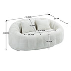 COOLMORE Bean Bag sofa Lazy Sofa Durable Comfort Lounger High Back Bean Bag Chair Couch for Adults and Kids, Indoor & Outdoor, Accent Floor Soft Lounge Chair  (Beige chenille)