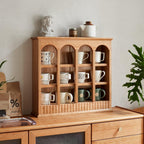 Cherry Wood Solid Storage Rack For Kitchen Dining.