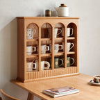 Cherry Wood Solid Storage Rack For Kitchen Dining.