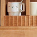 Cherry Wood Solid Storage Rack For Kitchen Dining.