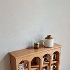 Cherry Wood Solid Storage Rack For Kitchen Dining.