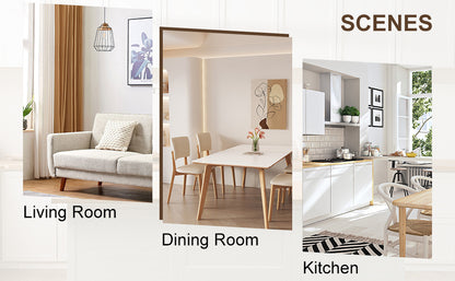 Chinese countryside retro solid wood round table, simple modern imitation rattan table, wooden table, desk. Suitable for dining room, living room, office