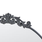 36" x 39" Classic Design Mirror with Round Shape and Baroque Inspired Frame for Bathroom, Entryway Console Lean Against Wall - Groovy Boardz