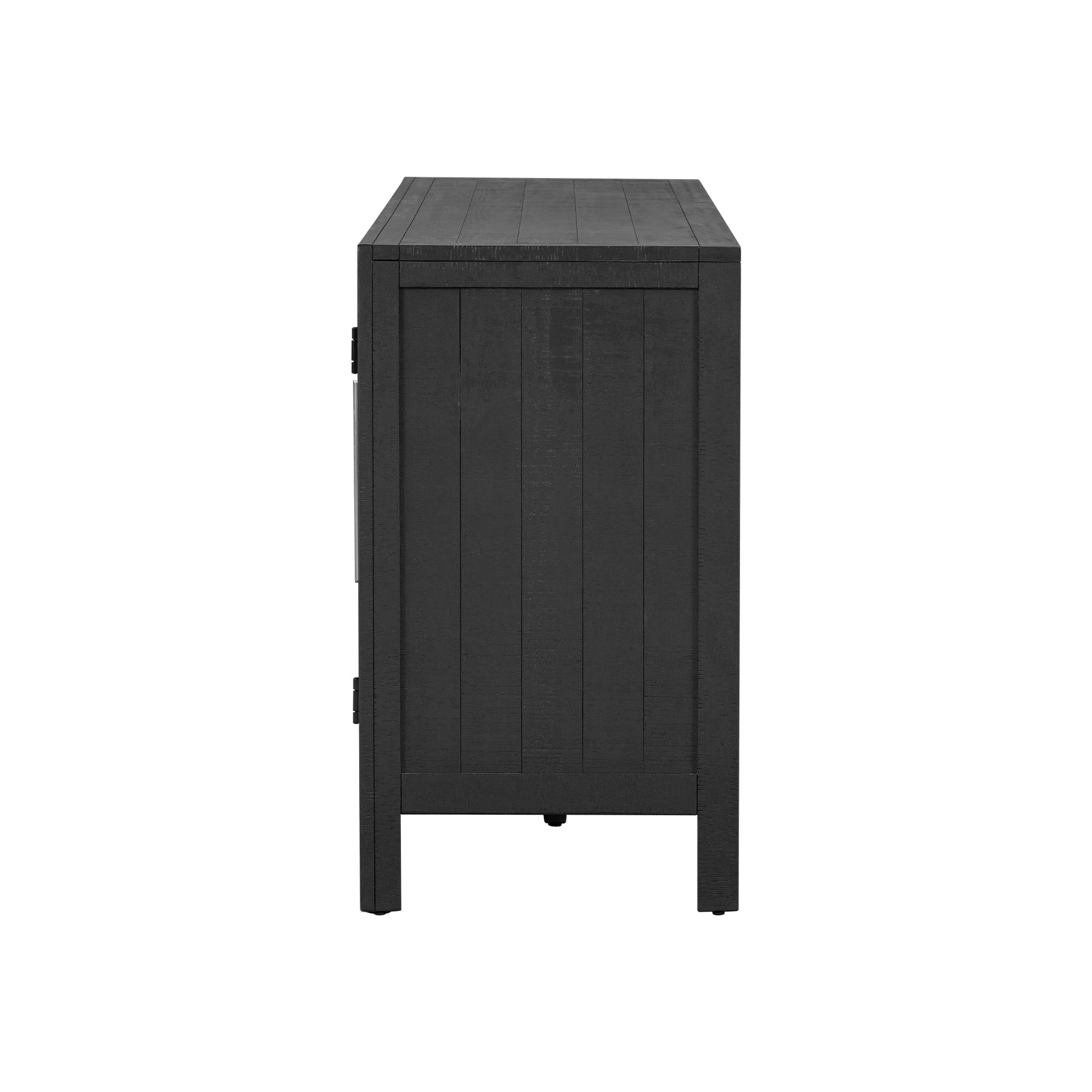 U_Style Designed Storage Cabinet Sideboard with MDF+Pine veneer , Adjustable Shelves, Suitable for Living Rooms, Entrance and Study Rooms.