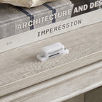 Glass display cabinet 4 Tier Glass Display Cabinet Storage Curio Cabinet with Flip up Glass Doors, Collectors Showcase Toy Figure Organizers Rack, Bookcase for Living Room White