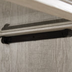 Glass display cabinet 4 Tier Glass Display Cabinet Storage Curio Cabinet with Flip up Glass Doors, Collectors Showcase Toy Figure Organizers Rack, Bookcase for Living Room White