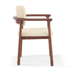 2 - Pack Dining Room Chairs, Sturdy Rubber Wood, Comfortable PU Foam Seat, Ideal for Home & Kitchen