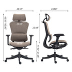 High Back Mesh Office Chair:8365HP-BR