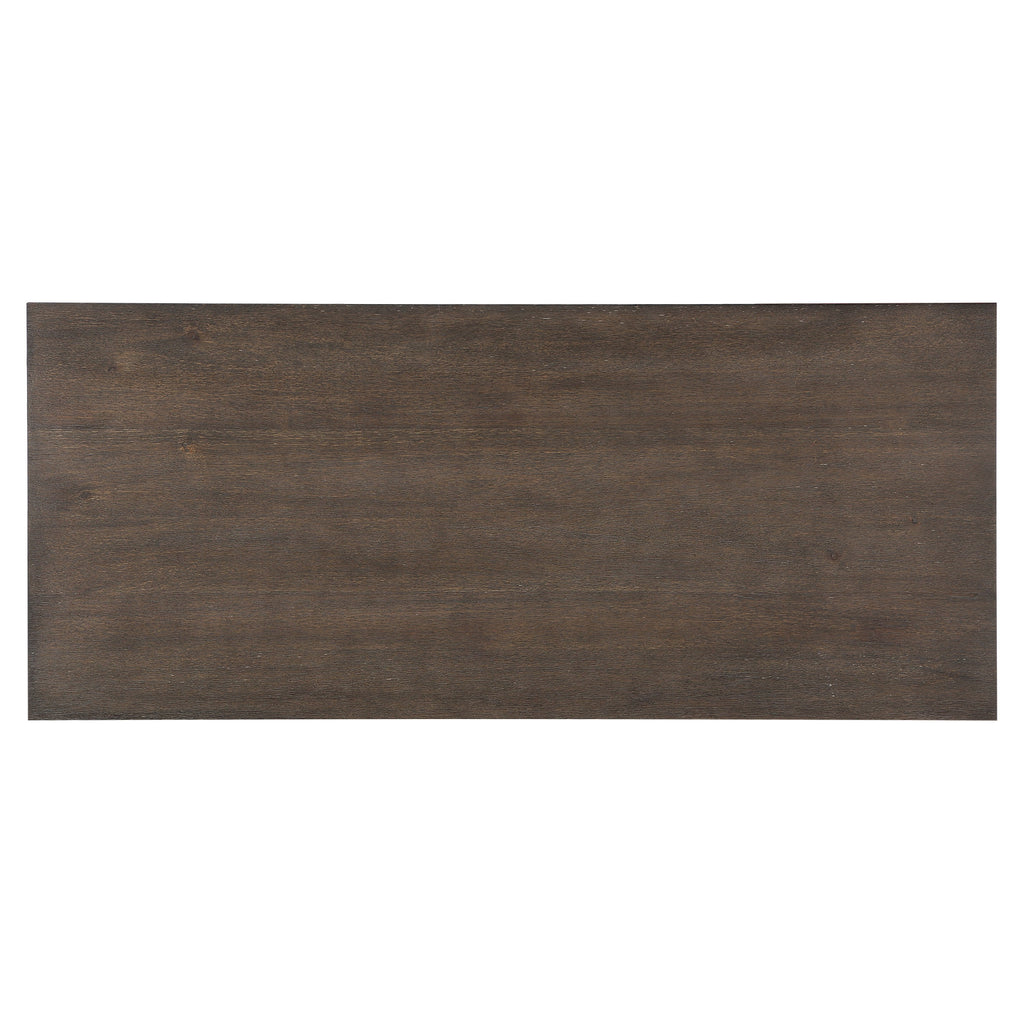 Dark Oak Finish 1pc Durable Writing Desk with Hidden Drawer Classic Traditional Wooden Home Office Furniture