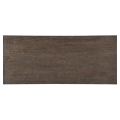 Dark Oak Finish 1pc Durable Writing Desk with Hidden Drawer Classic Traditional Wooden Home Office Furniture