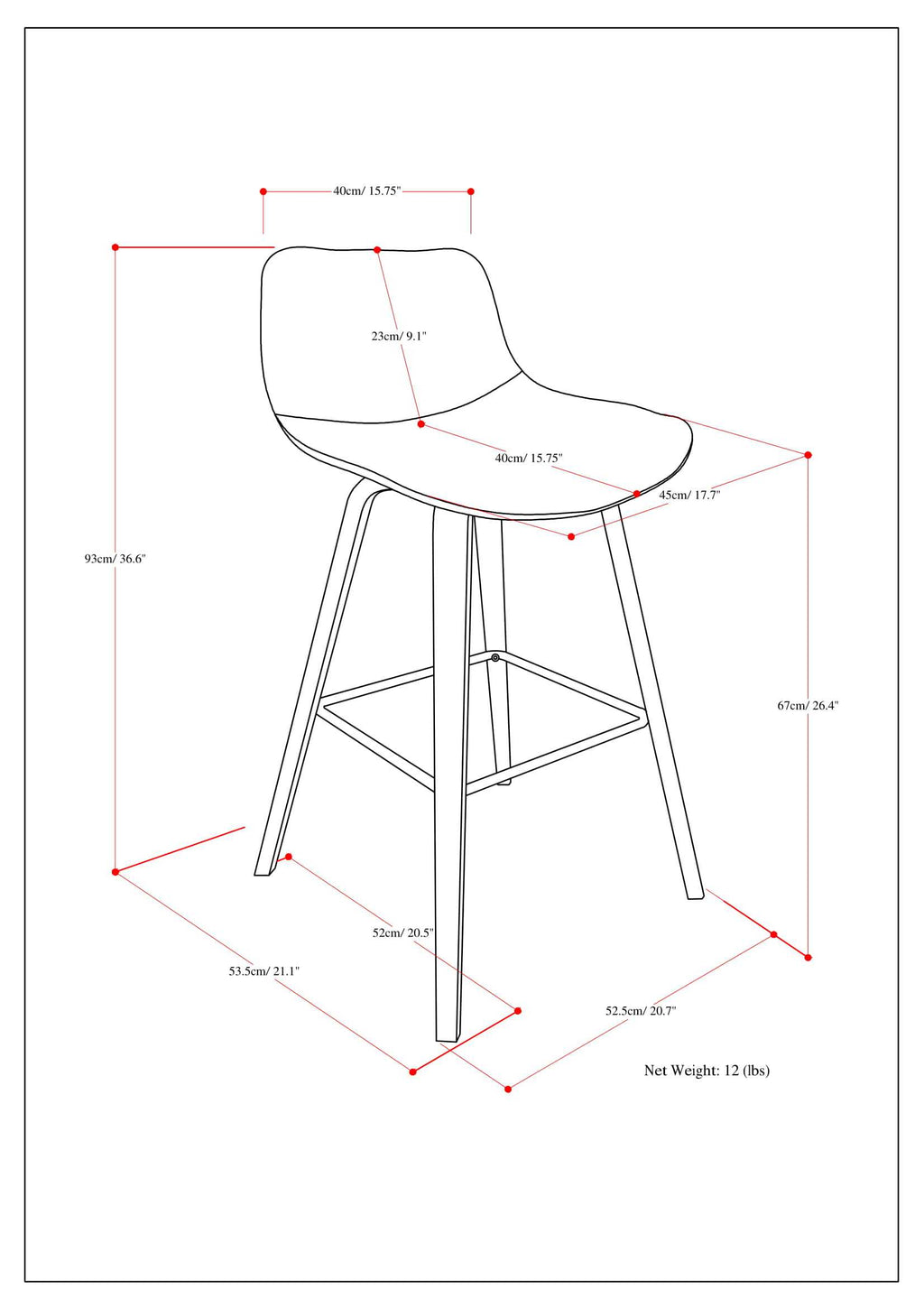 Harvard Bentwood Counter/ Bar Height Stool (Set of 2)