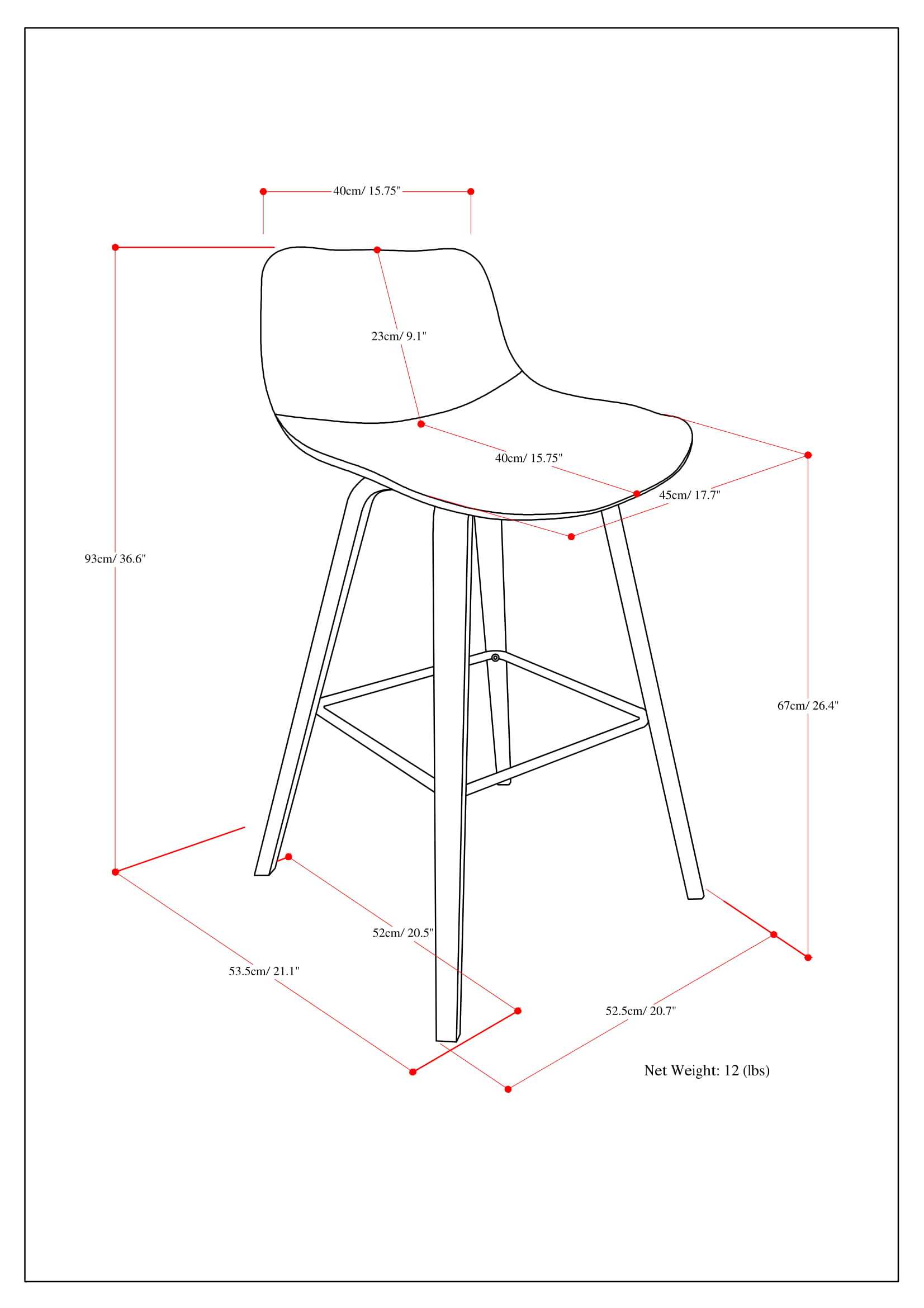 Harvard Bentwood Counter/ Bar Height Stool (Set of 2)
