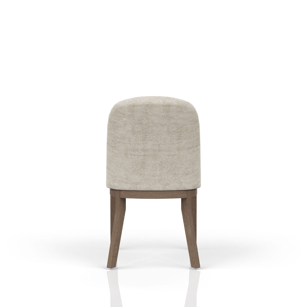 Cocoa and Ivory Shelter Upholstered Chair Set of 2