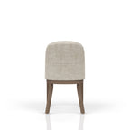 Cocoa and Ivory Shelter Upholstered Chair Set of 2