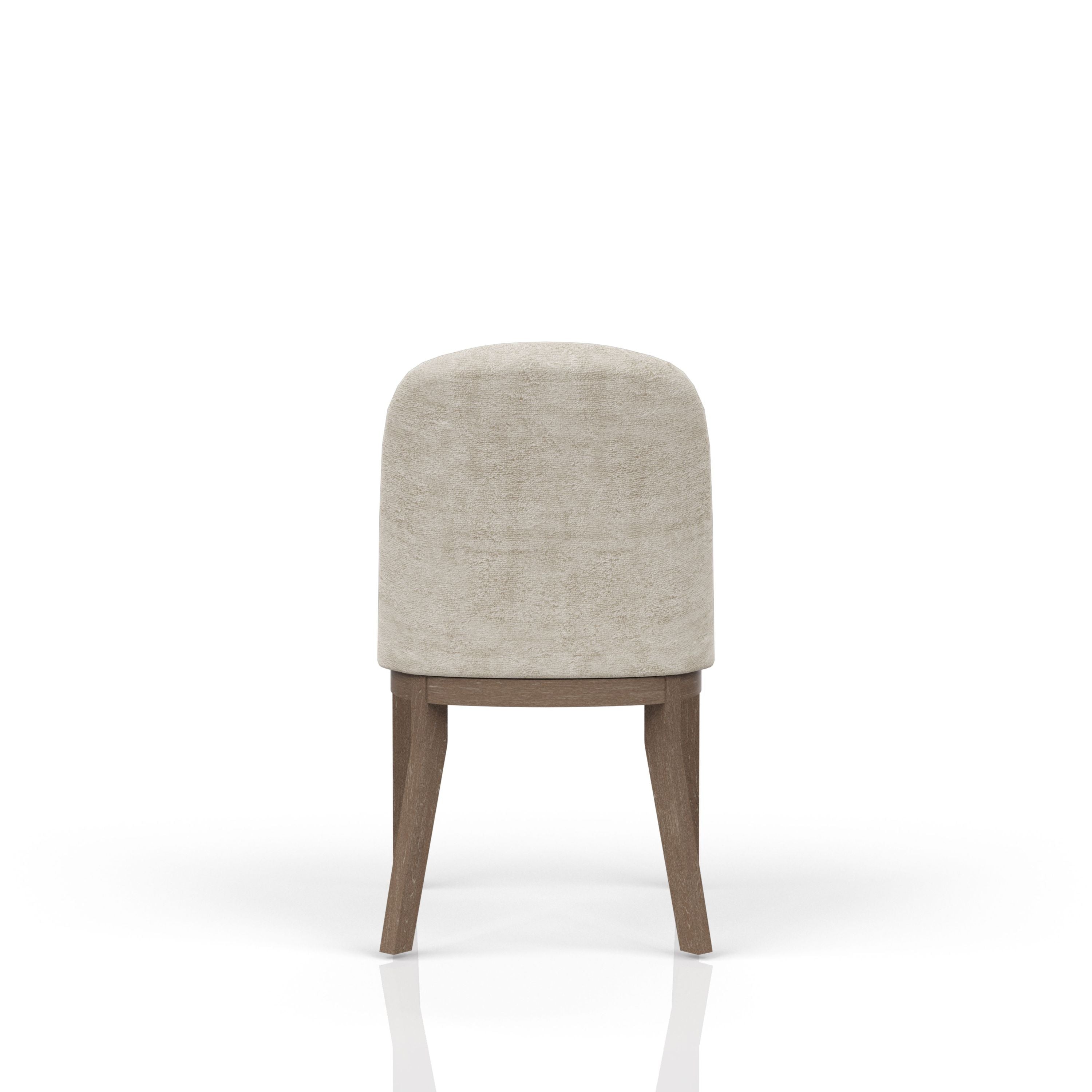 Cocoa and Ivory Shelter Upholstered Chair Set of 2