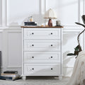 Modern Chest of Drawers, 4 Drawer Dresser, Tall Wood Storage Cabinet for Living Room, Entryway, Hallway
