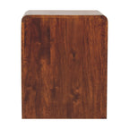 Artisan Furniture Solid Wood Chestnut T-Bar Rounded Bedside