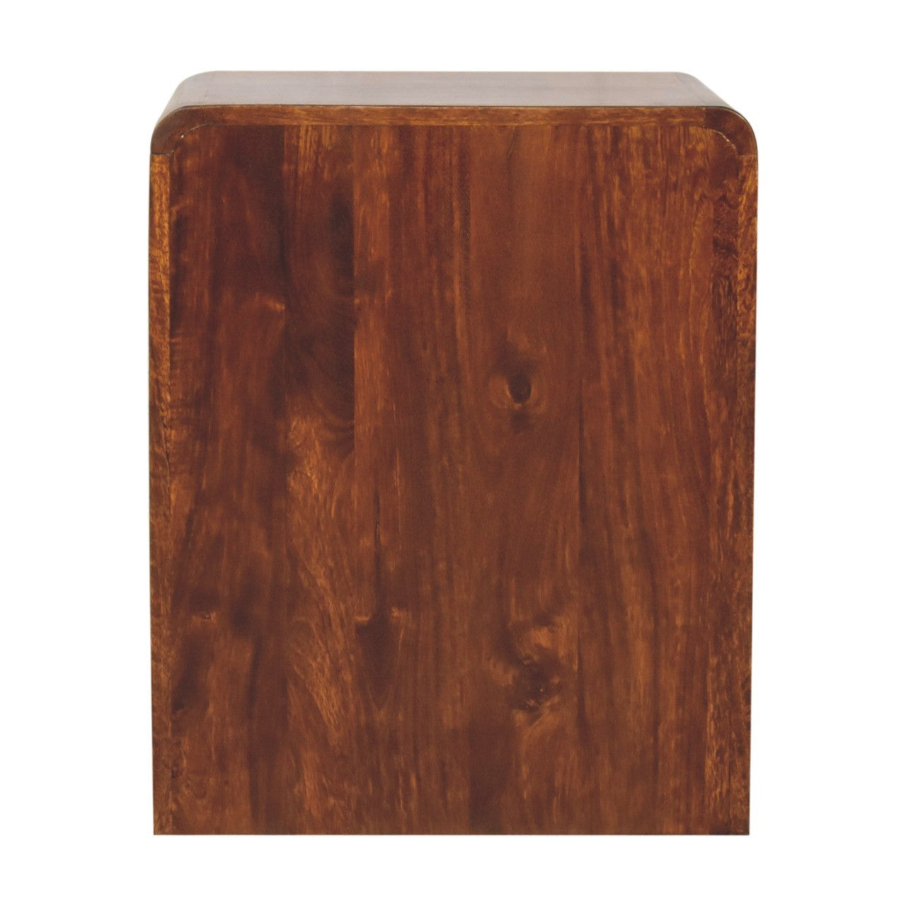 Artisan Furniture Solid Wood Chestnut T-Bar Rounded Bedside