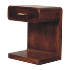 Artisan Furniture Solid Wood Chestnut T-Bar Rounded Bedside