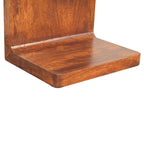 Artisan Furniture Solid Wood Chestnut T-Bar Rounded Bedside