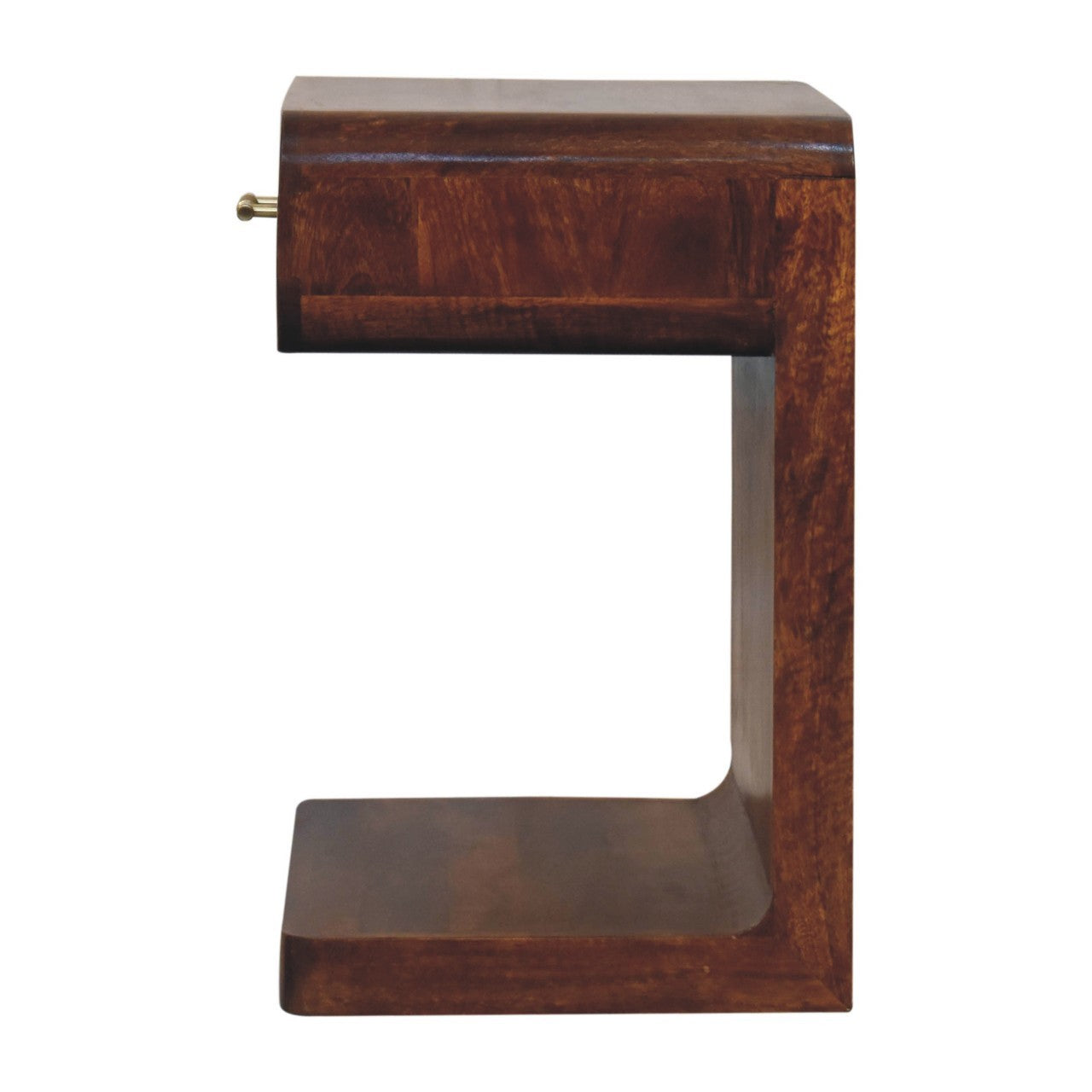Artisan Furniture Solid Wood Chestnut T-Bar Rounded Bedside