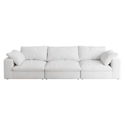 Cloud Modular Sectional Sofa with Storage Ottomans, Down Filled Comfort