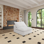 Cloud Modular Sectional Sofa with Storage Ottomans, Down Filled Comfort