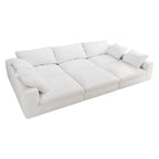 Cloud Modular Sectional Sofa with Storage Ottomans, Down Filled Comfort