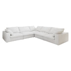 Cloud Modular Sectional Sofa with Storage Ottomans, Down Filled Comfort