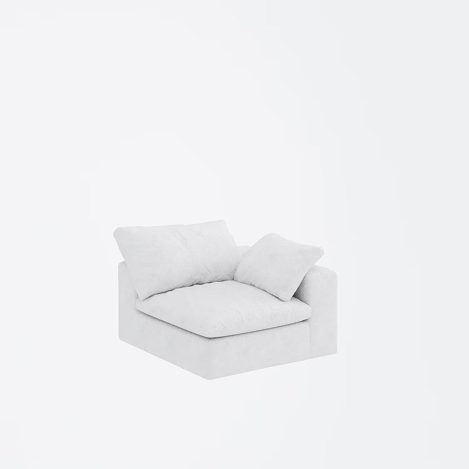 Cloud Modular Sectional Sofa with Storage Ottomans, Down Filled Comfort