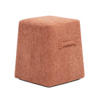 Clyde 14' Tapered Square Upholstered Ottoman, Spice Orange