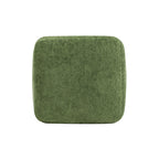 Clyde 14' Tapered Square Upholstered Ottoman, Moss Green