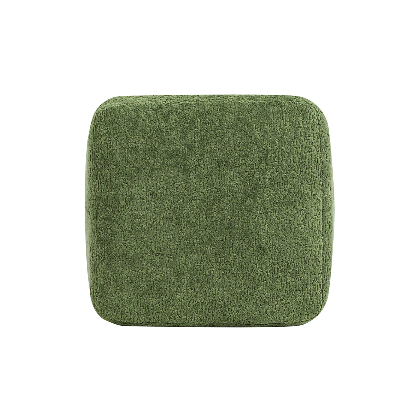 Clyde 14' Tapered Square Upholstered Ottoman, Moss Green