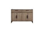 Cocoa Stained Solid Wood Server Cabinet for Dining Room.