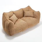 Soft beanbag chair with high resilience foam core for two people. The comfortable square recliner sofa is ideal for family members and friends engaged in games, reading, watching TV