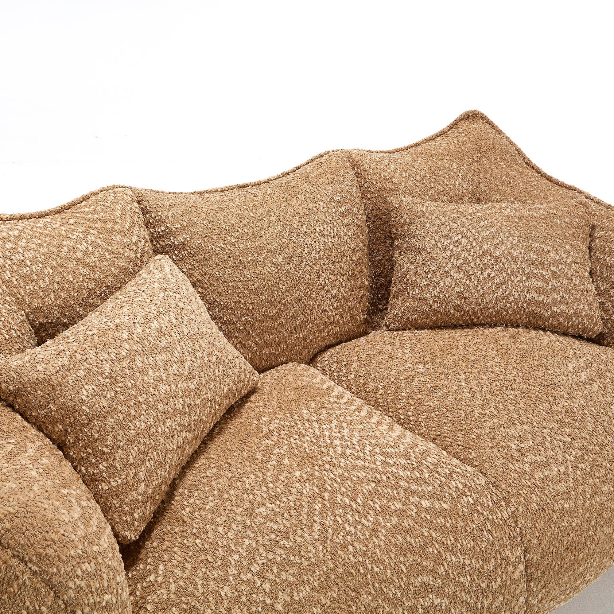 Soft beanbag chair with high resilience foam core for two people. The comfortable square recliner sofa is ideal for family members and friends engaged in games, reading, watching TV
