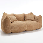 Soft beanbag chair with high resilience foam core for two people. The comfortable square recliner sofa is ideal for family members and friends engaged in games, reading, watching TV