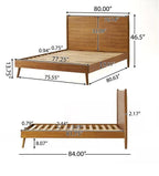 Cohron Solid Wood Platform Bed (KING BED)