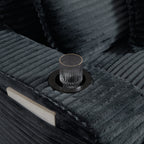 47.24 inch modern comfortable cushioned compression sofa with unique cushion design, lounge chair for living room, bedroom, apartment, office, dark gray Accent Chair