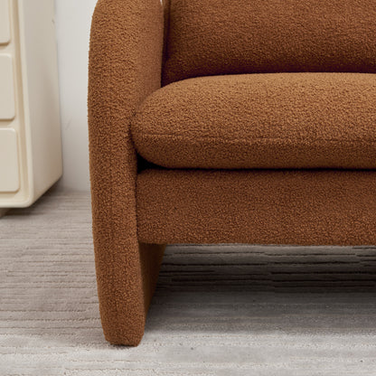 Modern Sherpa Upholstered Accent Chair,  Comfortable Living Room Armchair, Lounge chair for Bedroom, and Office – Stylish and Ergonomic Design