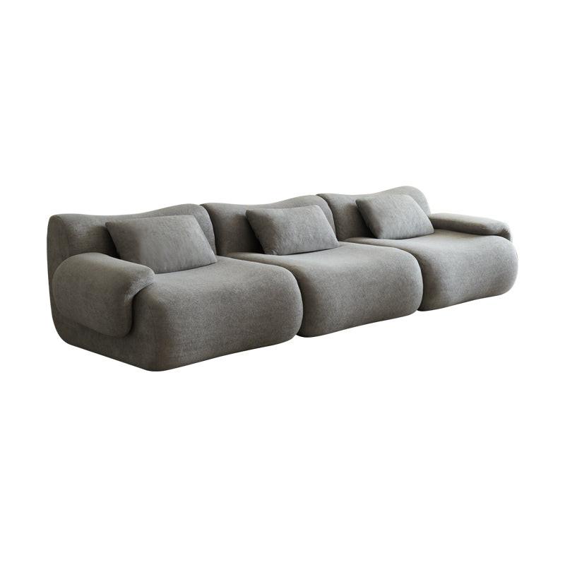 Modular Sectional Sofa, Compressed Sectional Sofa Modern Minimalist Style Couch, Bedroom, Comfy Compressed Sofa Couch Space-Efficient Light Gray