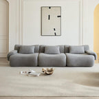 Modular Sectional Sofa, Compressed Sectional Sofa Modern Minimalist Style Couch, Bedroom, Comfy Compressed Sofa Couch Space-Efficient Light Gray