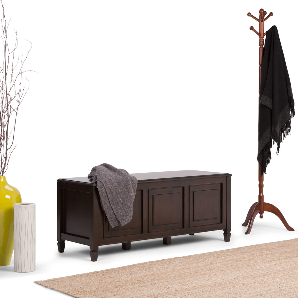 Connaught - Storage Bench Trunk - Dark Chestnut Brown