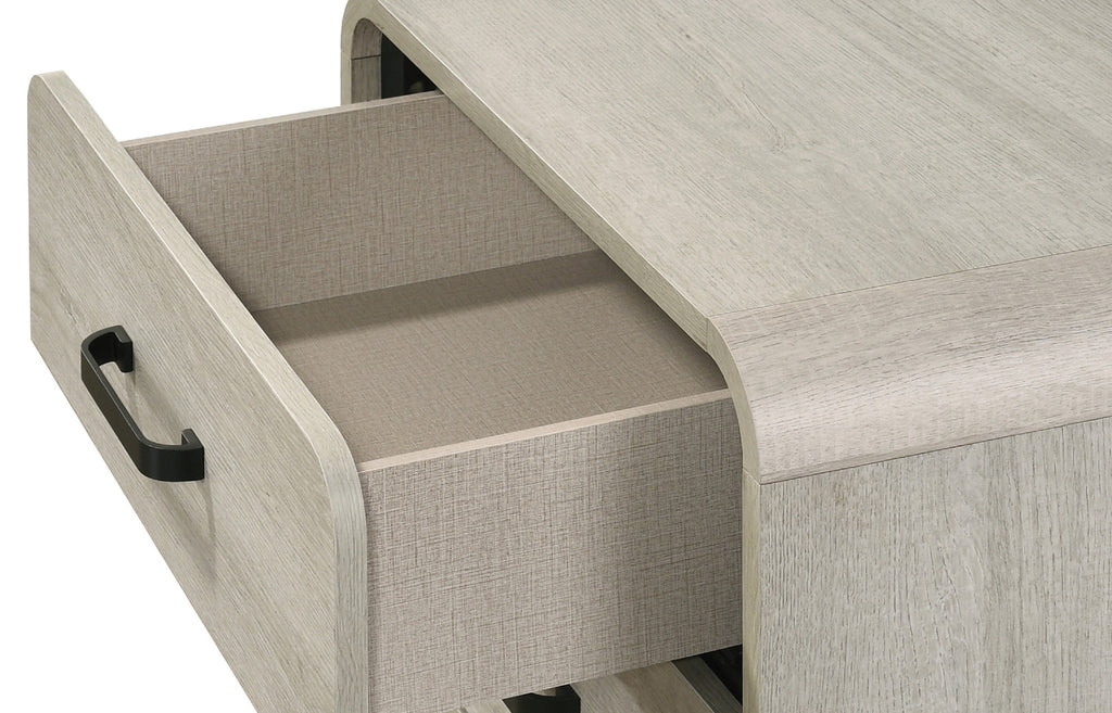 1pc Contemporary White Finish Ample Drawer Space Six Drawers Dresser Storage Wooden Furniture Antique White Color