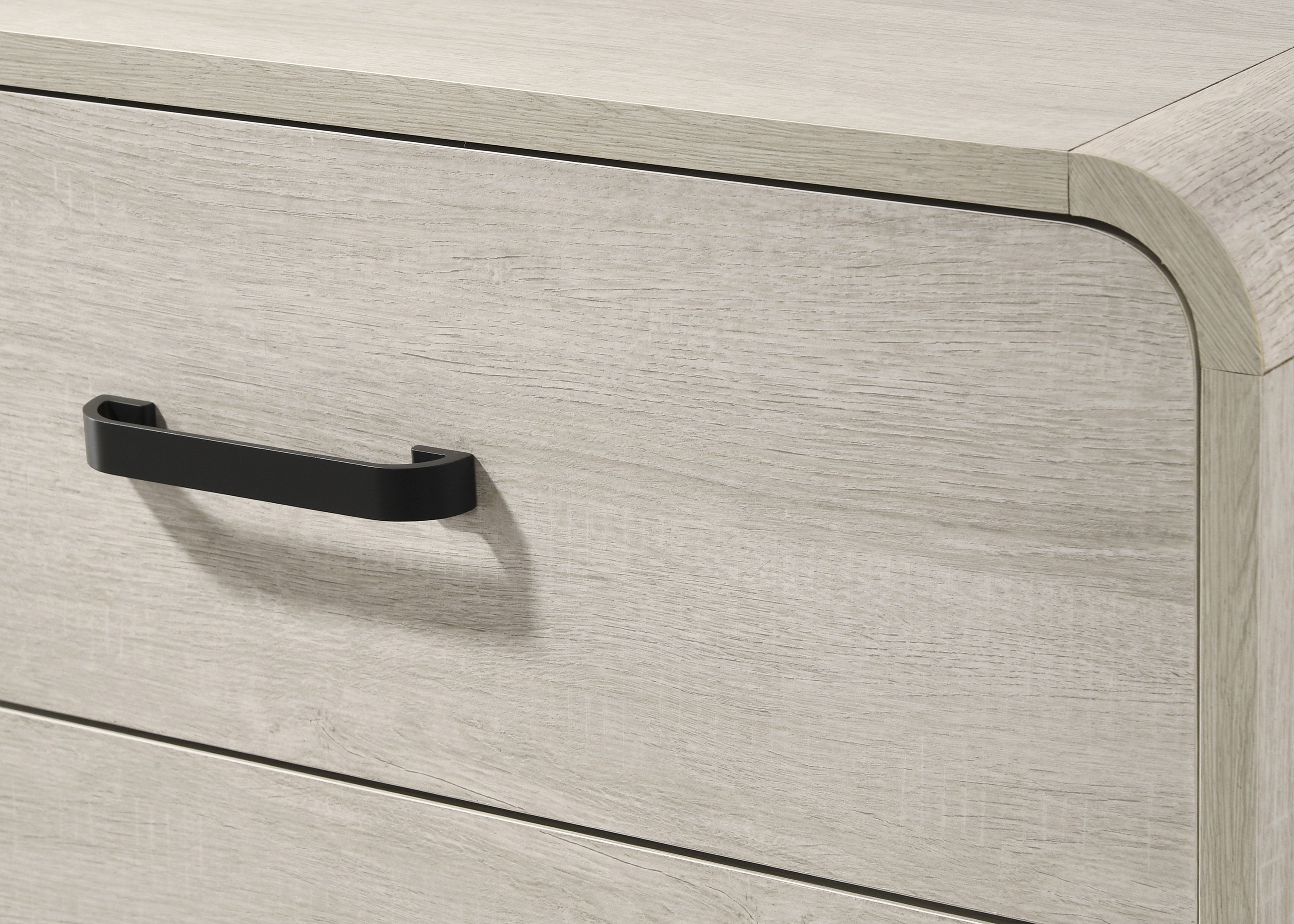 1pc Contemporary White Finish Ample Drawer Space Six Drawers Dresser Storage Wooden Furniture Antique White Color