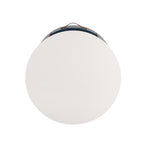 Contemporary & Modern Round Nightstand with Storage Drawer, Sofa End Table with Open Storage Shelf, Bedside Table with Curved Design for Living Room & Bedroom, Easy Assembly, Blue Nightstands