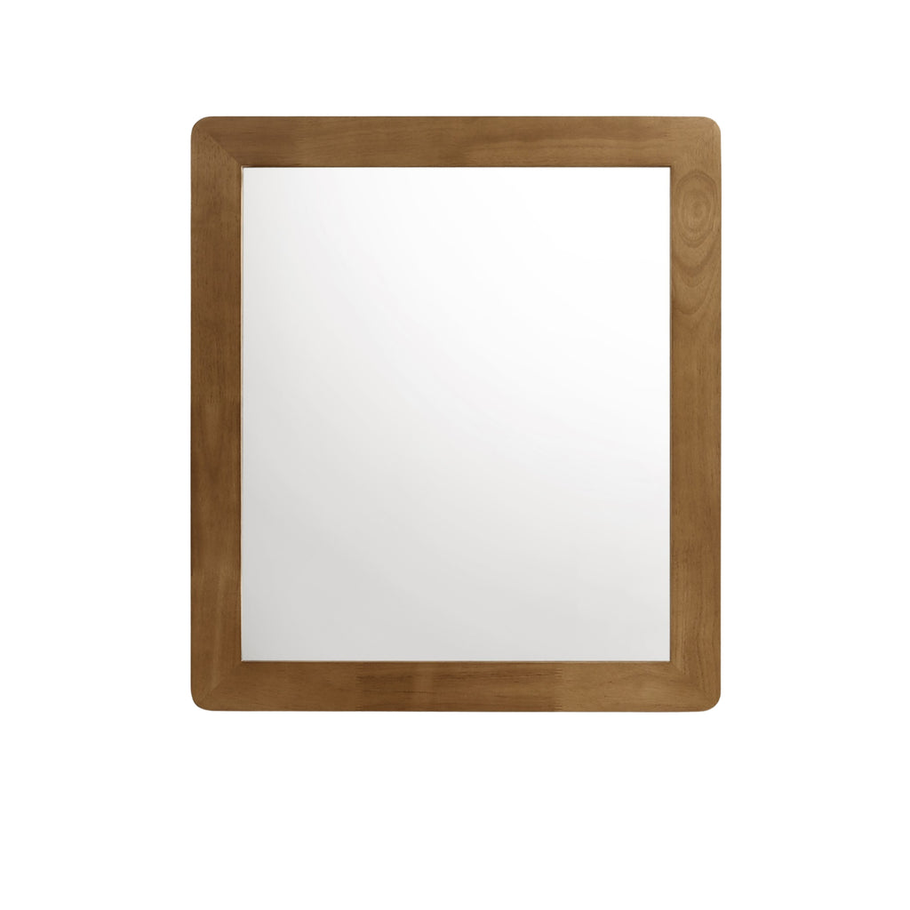 Vichy Wood and Rattan 6-Drawer Dresser with Mirror